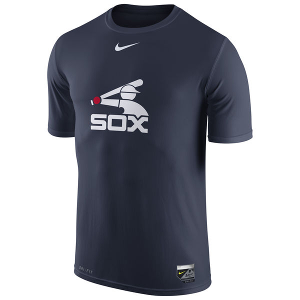 MLB Men Chicago White Sox Nike Authentic Collection Legend Logo 1.5 Performance TShirt  Navy->->Sports Accessory
